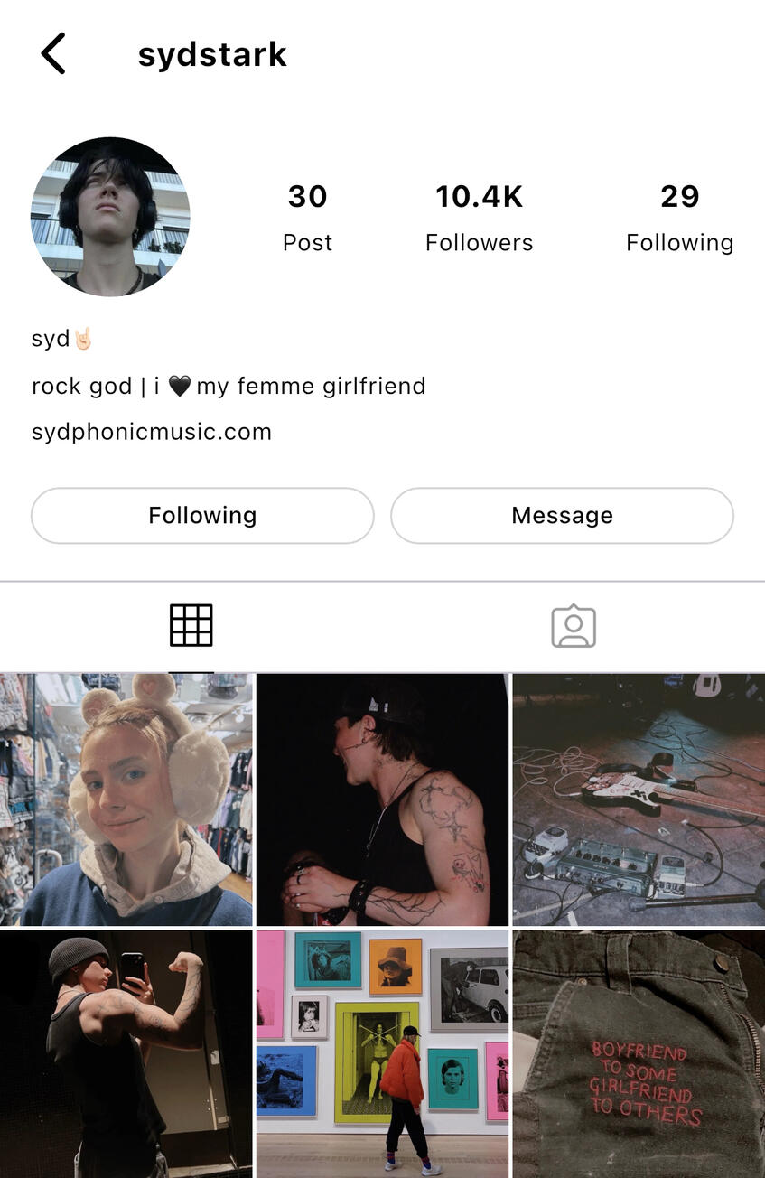 personal instagram